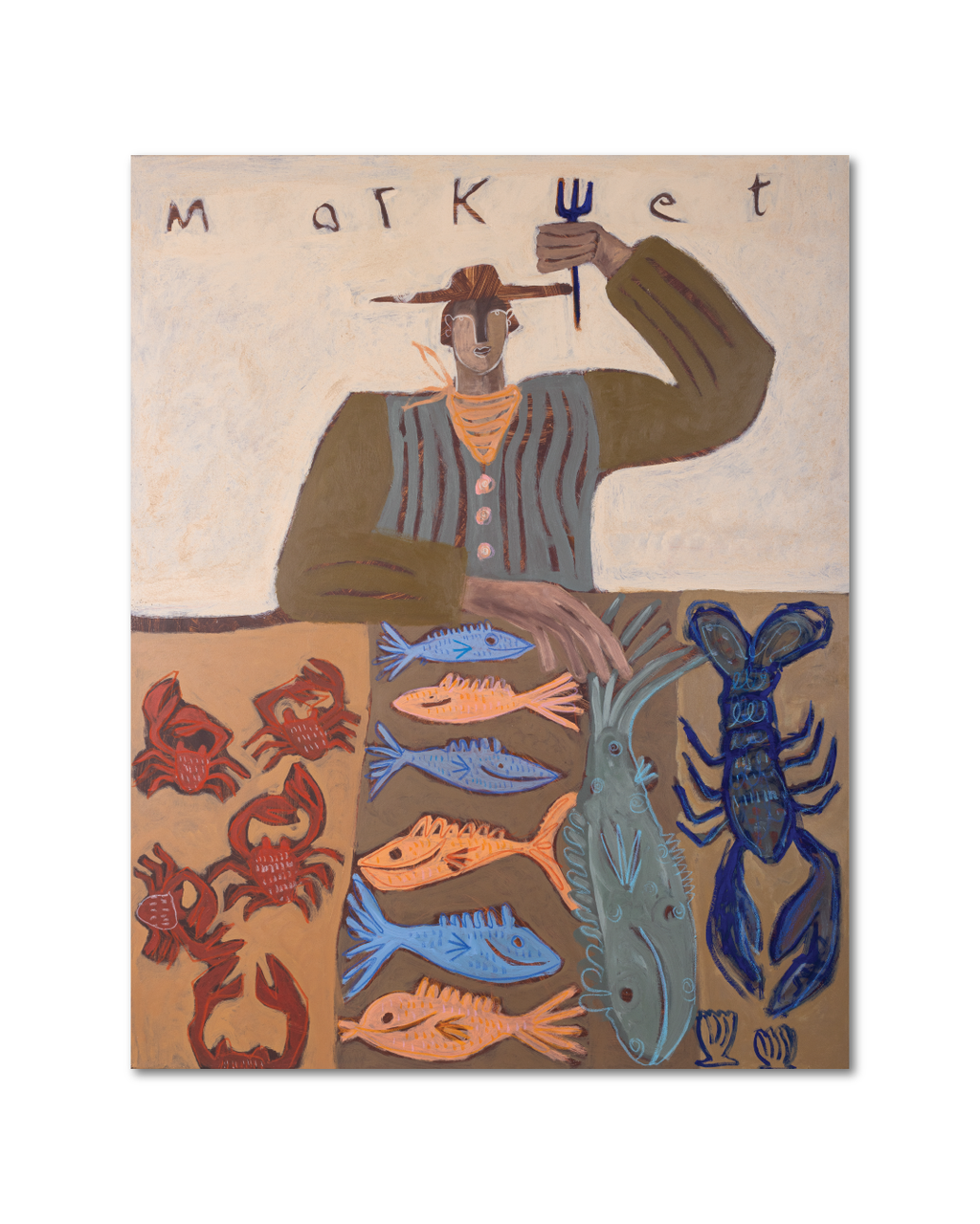 A Day at the Market Print