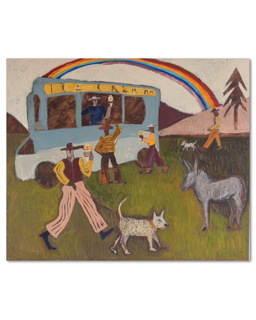 Rainbow Gelato Print